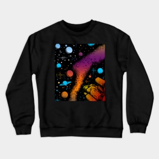 Exploring infinite space Crewneck Sweatshirt